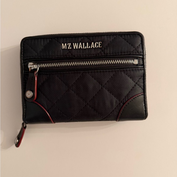 MZ Wallace Accessories - MZ Wallace Black Quilted Card Holder